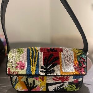STAUD Multicolor Beaded Tommy Bag